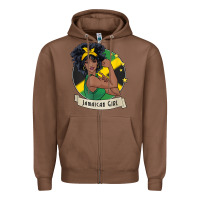 Chestnut jamaican black woman t shirt jamaica afro girl pride Zipper Hoodie - linhVisuals