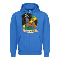 True Royal jamaican black woman t shirt jamaica afro girl pride Zipper Hoodie - linhVisuals