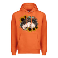 Carrot sleeping hedgehog sunflower leopard Premium Hoodie - Jasminsmagicworld