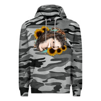 Slate Camo sleeping hedgehog sunflower leopard Premium Hoodie - Jasminsmagicworld