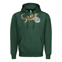 Sports Green leopard gecko playing video game lizard & reptiles gamers t shirt Zipper Hoodie - linhVisuals
