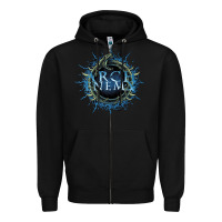 Black arch enemy Zipper Hoodie - linhVisuals