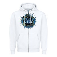 White arch enemy Zipper Hoodie - linhVisuals