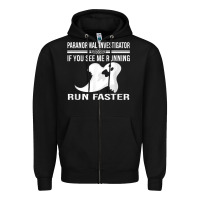 Black paranormal investigator ghost hunting t shirt Zipper Hoodie - linhVisuals