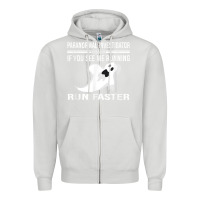 Dove Grey paranormal investigator ghost hunting t shirt Zipper Hoodie - linhVisuals