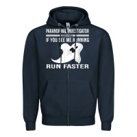 Navy paranormal investigator ghost hunting t shirt Zipper Hoodie - linhVisuals