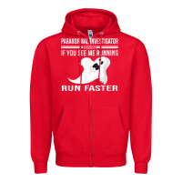 Red paranormal investigator ghost hunting t shirt Zipper Hoodie - linhVisuals