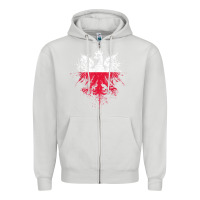 Dove Grey polish eagle  polish pride  polish flag  polish t shirt Zipper Hoodie - linhVisuals
