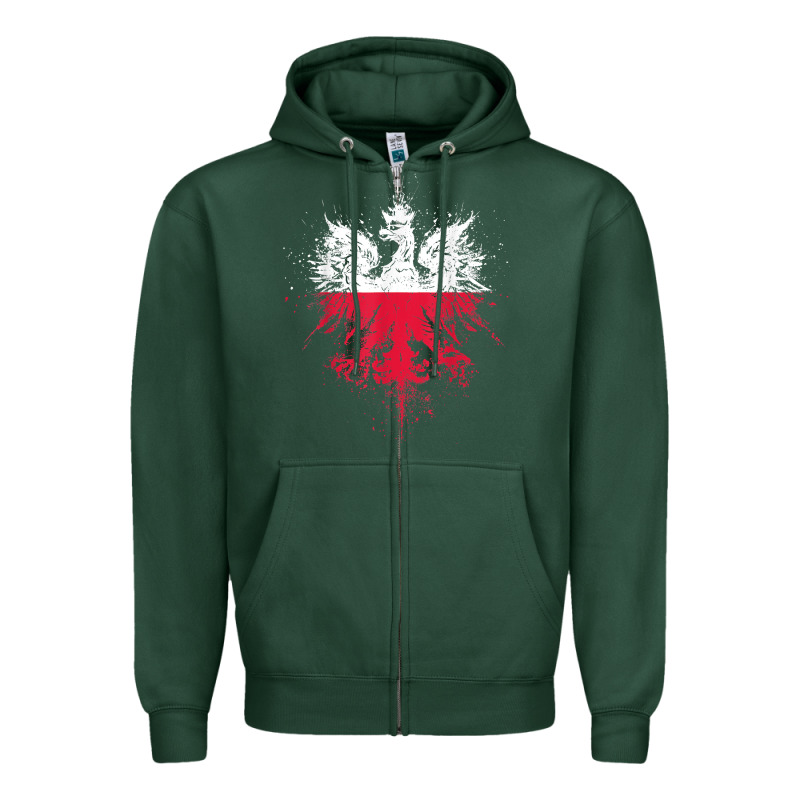 Polish Eagle  Polish Pride  Polish Flag  Polish T Shirt Zipper Hoodie by linhVisuals | Teevron