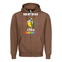 Chestnut mens sorry girl i like bananas funny lgbt gay pride tshirt gifts Zipper Hoodie - linhVisuals