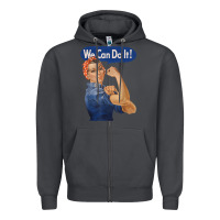 Smoke rosie the riveter shirt we can do it feminist retro t shirt Zipper Hoodie - linhVisuals