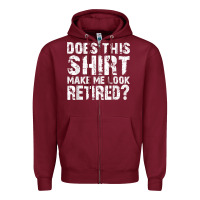 Burgundy retirement gifts for men funny retirement shirt for party Zipper Hoodie - linhVisuals