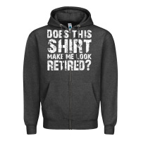 Charcoal Heather retirement gifts for men funny retirement shirt for party Zipper Hoodie - linhVisuals