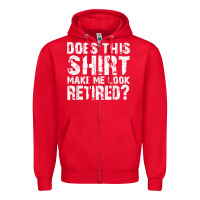 Red retirement gifts for men funny retirement shirt for party Zipper Hoodie - linhVisuals