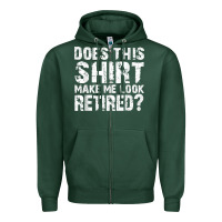 Sports Green retirement gifts for men funny retirement shirt for party Zipper Hoodie - linhVisuals