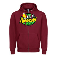 Burgundy cafe #amazon Zipper Hoodie - linhVisuals