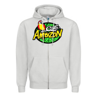 Dove Grey cafe #amazon Zipper Hoodie - linhVisuals
