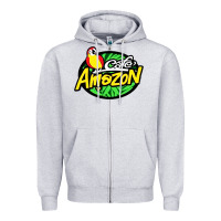 Heather Grey cafe #amazon Zipper Hoodie - linhVisuals