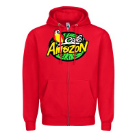 Red cafe #amazon Zipper Hoodie - linhVisuals