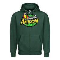 Sports Green cafe #amazon Zipper Hoodie - linhVisuals