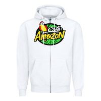 White cafe #amazon Zipper Hoodie - linhVisuals
