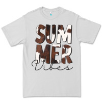 Summer Vibes Brown White Cowhide Premium Tee | Teevron