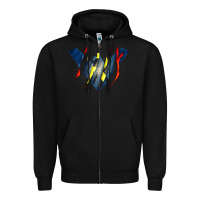Black nightwing super hero Zipper Hoodie - linhVisuals
