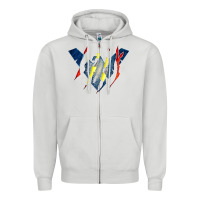 Dove Grey nightwing super hero Zipper Hoodie - linhVisuals