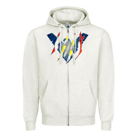Oatmeal Heather nightwing super hero Zipper Hoodie - linhVisuals