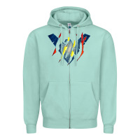 Seafoam nightwing super hero Zipper Hoodie - linhVisuals