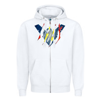 White nightwing super hero Zipper Hoodie - linhVisuals