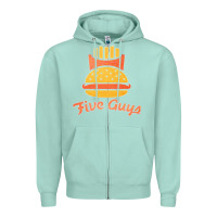 Seafoam five guys Zipper Hoodie - linhVisuals