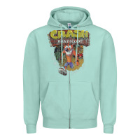 Seafoam crash bandicoot 1966 Zipper Hoodie - linhVisuals
