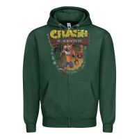 Sports Green crash bandicoot 1966 Zipper Hoodie - linhVisuals