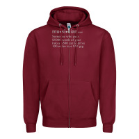 Burgundy musician definition Zipper Hoodie - linhVisuals