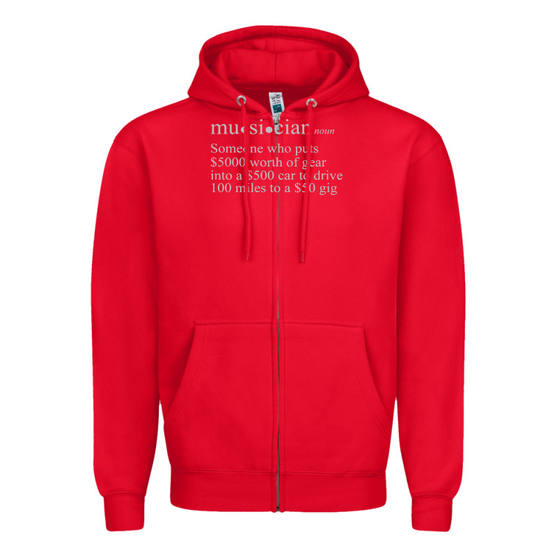 Musician Definition Zipper Hoodie by linhVisuals | Teevron