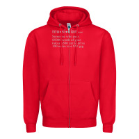 Red musician definition Zipper Hoodie - linhVisuals