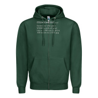 Sports Green musician definition Zipper Hoodie - linhVisuals