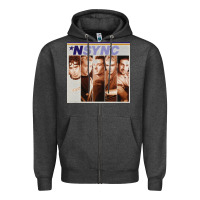 Charcoal Heather n sync [tw] Zipper Hoodie - linhVisuals