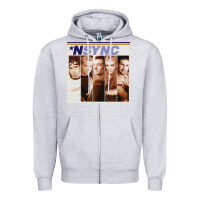 Heather Grey n sync [tw] Zipper Hoodie - linhVisuals
