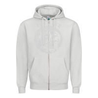 Dove Grey eat the rich Zipper Hoodie - linhVisuals