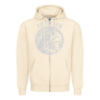 Sandshell eat the rich Zipper Hoodie - linhVisuals