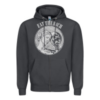 Smoke eat the rich Zipper Hoodie - linhVisuals