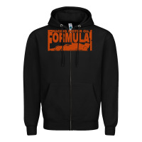 Black formula 1 Zipper Hoodie - linhVisuals
