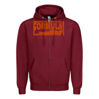Burgundy formula 1 Zipper Hoodie - linhVisuals