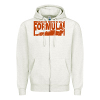 Oatmeal Heather formula 1 Zipper Hoodie - linhVisuals