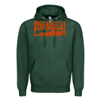 Sports Green formula 1 Zipper Hoodie - linhVisuals