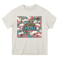 Cream Easter Bunny  tumbler Easter Day Heavy Core Tee - HowdyJamesFarm