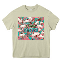 Mossy Easter Bunny  tumbler Easter Day Heavy Core Tee - HowdyJamesFarm