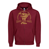 Burgundy freddy fazbear's pizza 1983   freddy fazbears pizza Zipper Hoodie - linhVisuals